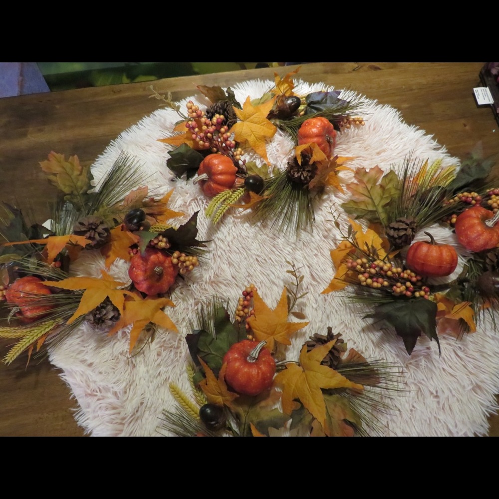 Set of 4 Fall candle holders